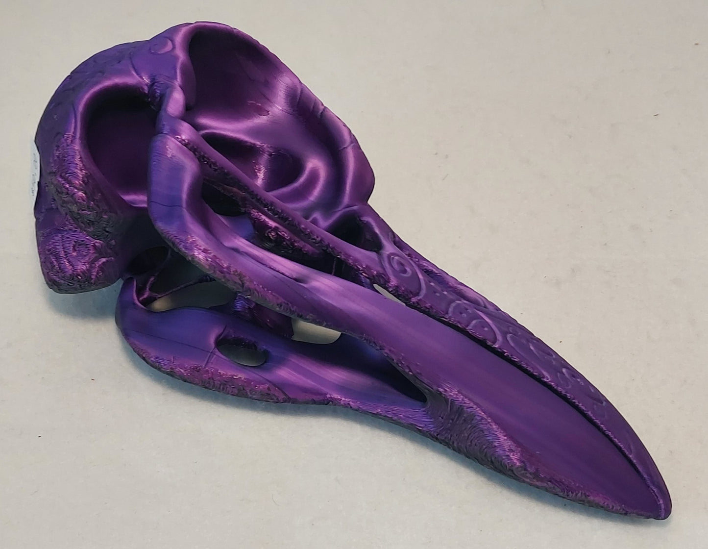 Large Printed Raven Skull