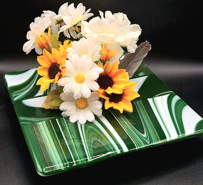 Glass Flower Vase Plates