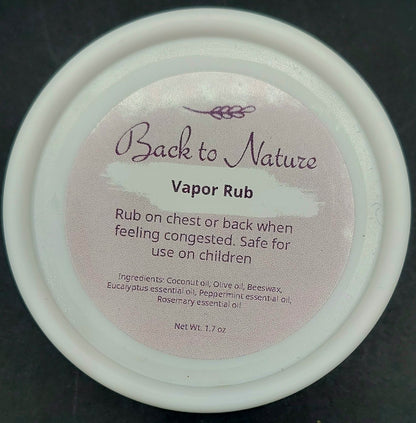 Back to Nature Body Rubs