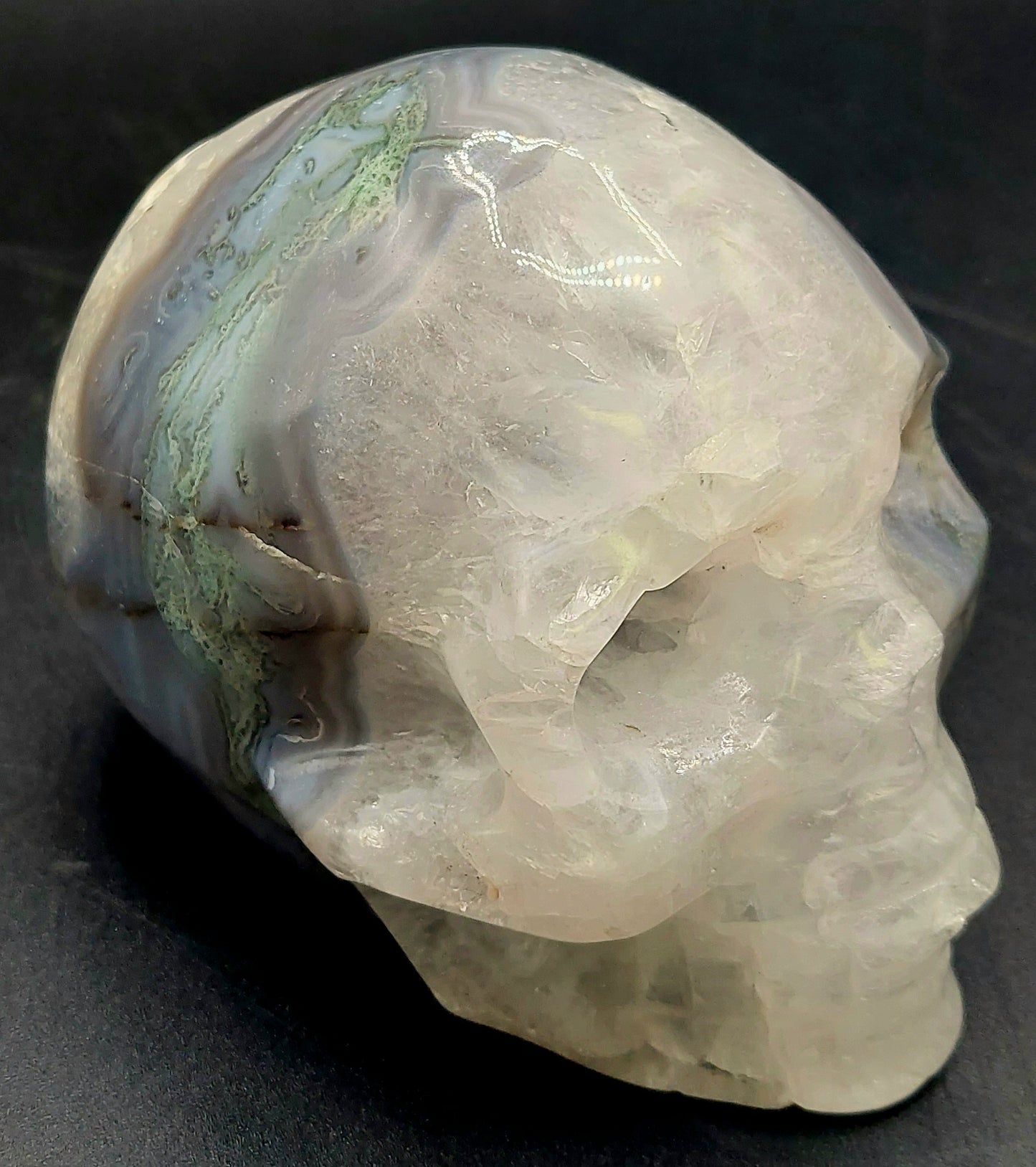 Botswana Agate Skull