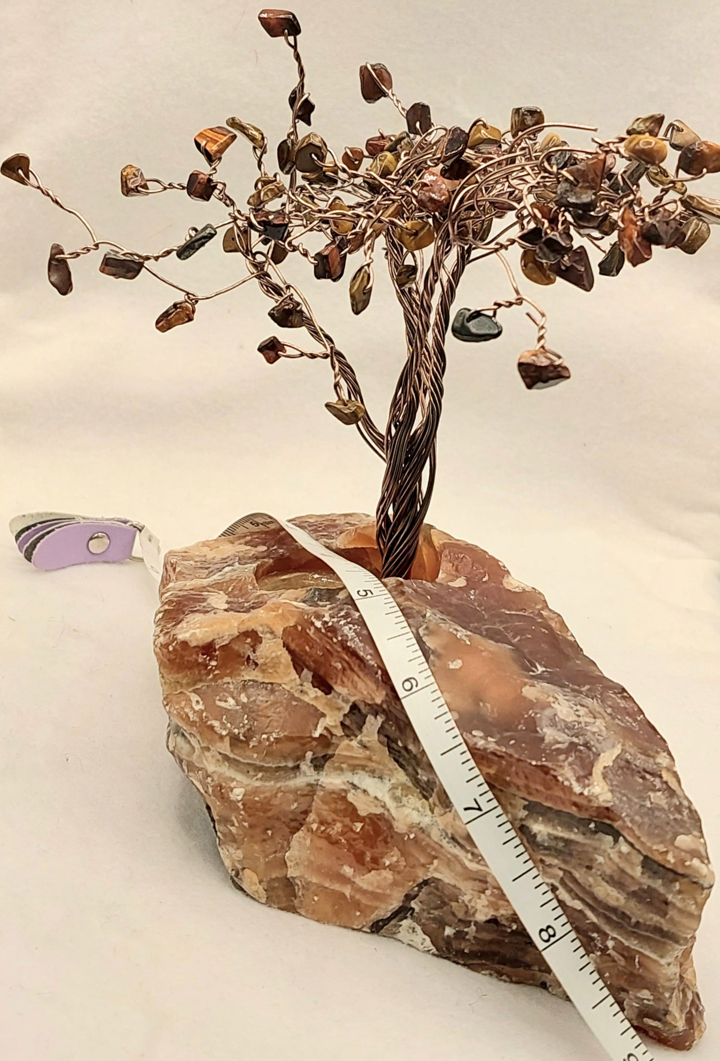 Tiger's Eye Tree in Rootbeer Calcite