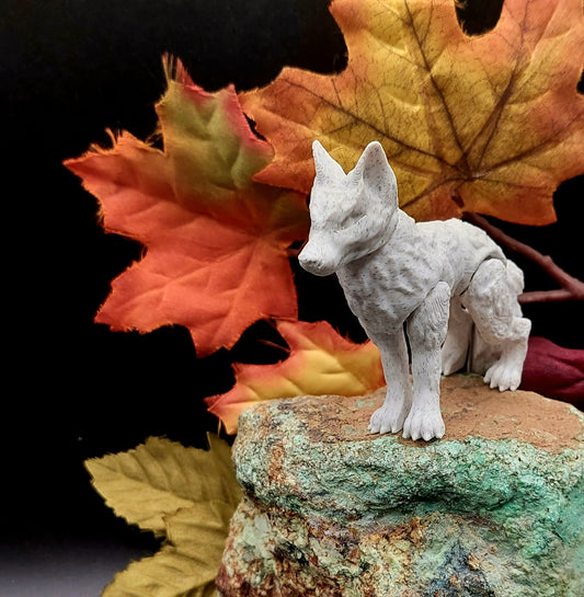 3D Printed Wolf- Articulating