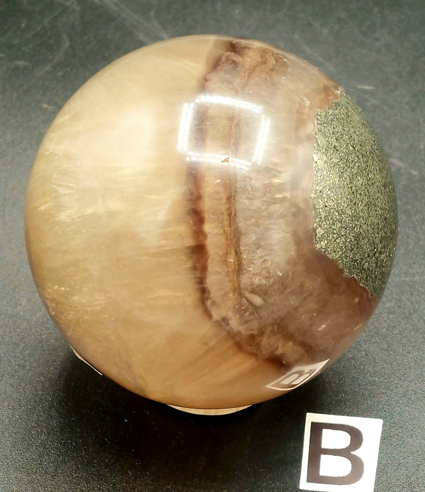 Fluorite and Pyrite Sphere