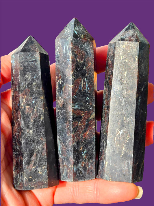 Astrophyllite (Fireworks Stone) Towers