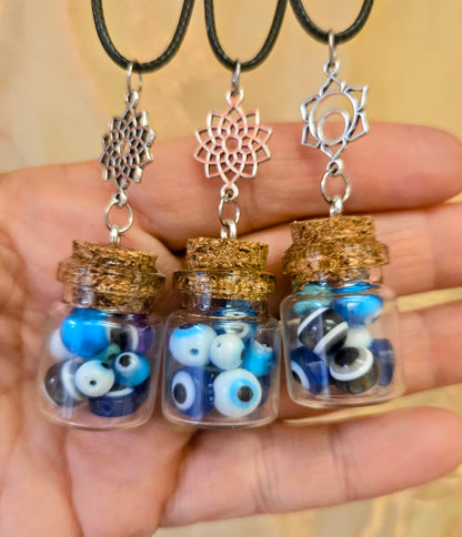 Evil Eye Jar Necklaces