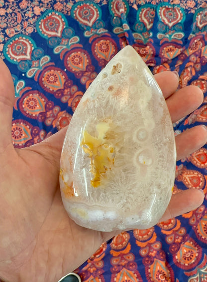 Polished Flower Agate Freeform