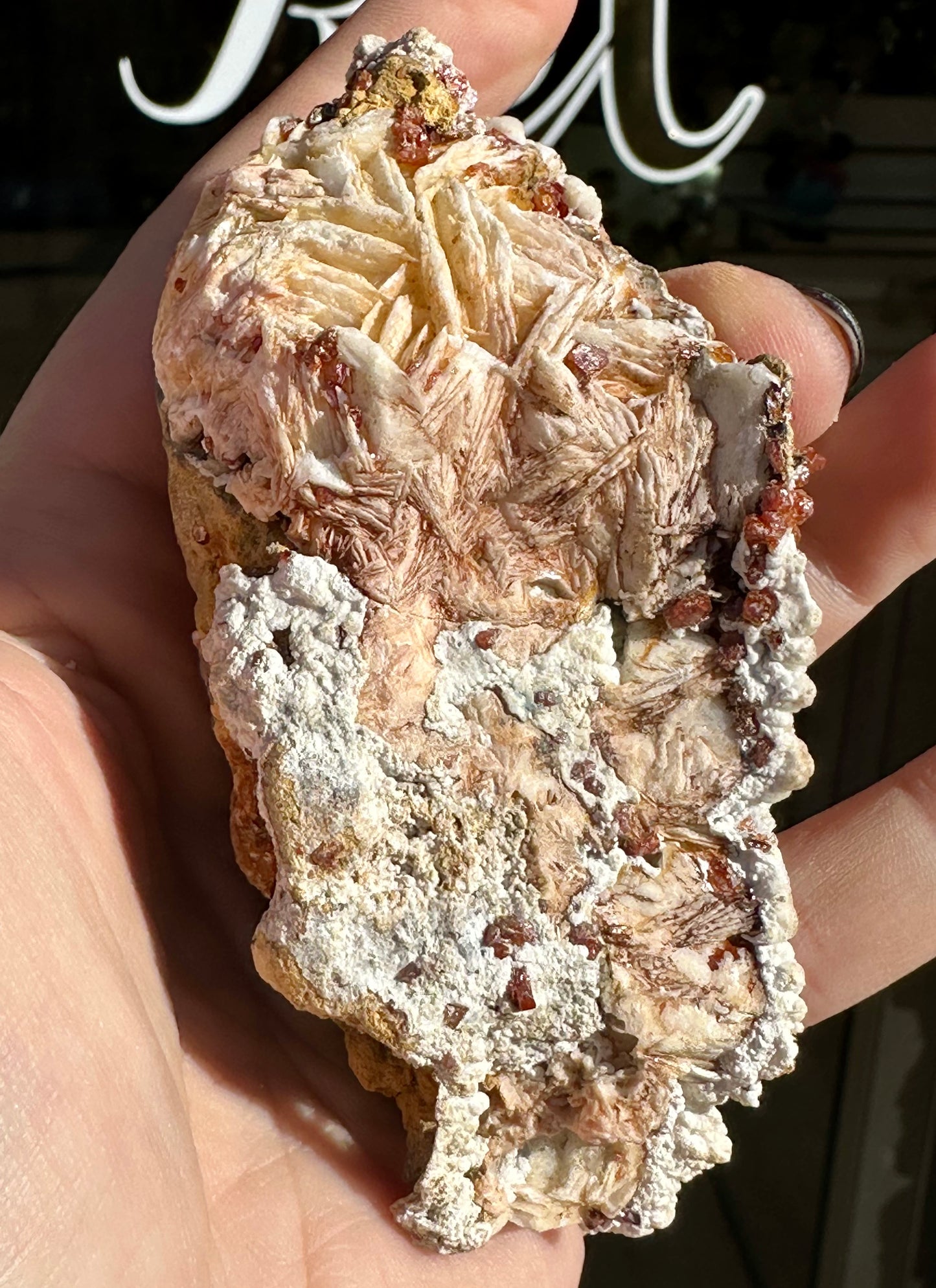 Tri-Colour Barite / Baryte, RARE Vanadinite, and Galena Specimen