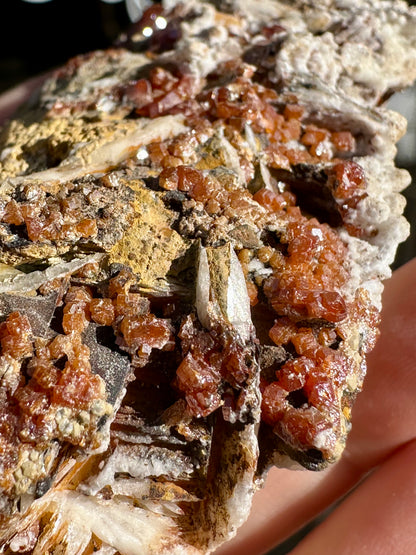 Tri-Colour Barite / Baryte, RARE Vanadinite, and Galena Specimen