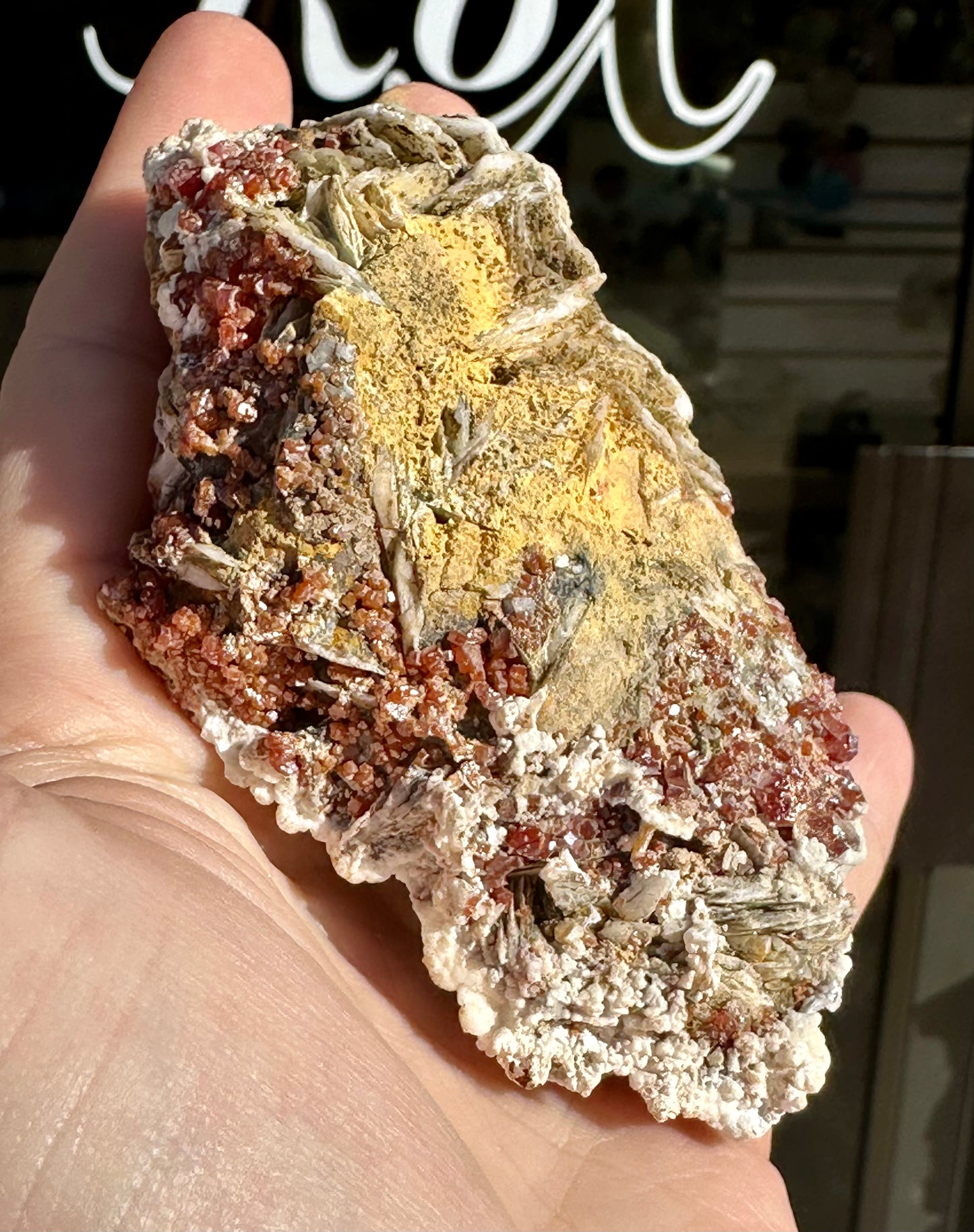 Tri-Colour Barite / Baryte, RARE Vanadinite, and Galena Specimen