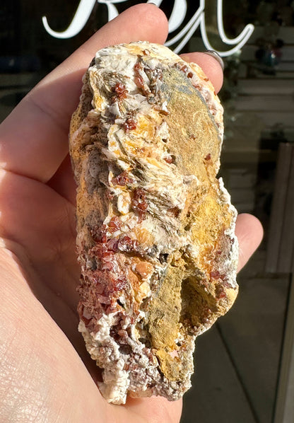 Tri-Colour Barite / Baryte, RARE Vanadinite, and Galena Specimen