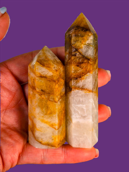 Golden Healer Quartz Tower