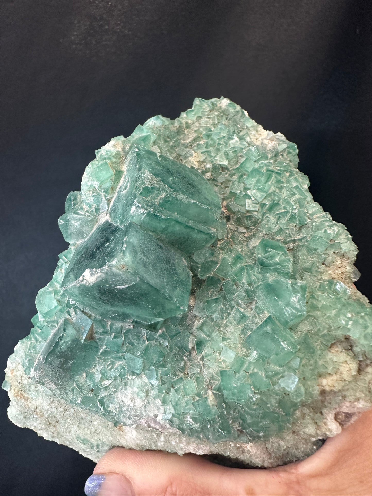 Green Cubic Fluorite Specimen