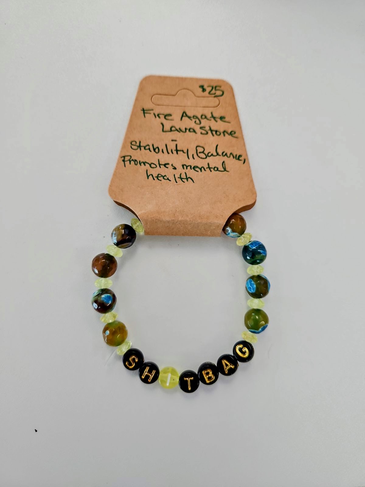 Mischievous worded bracelets by Witchy and Wonderful,