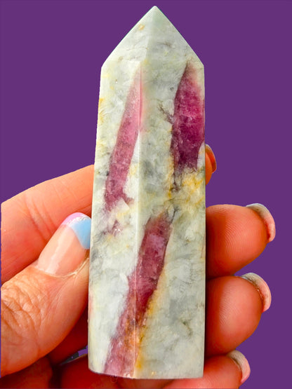 Pink Tourmaline in Quartz Towers