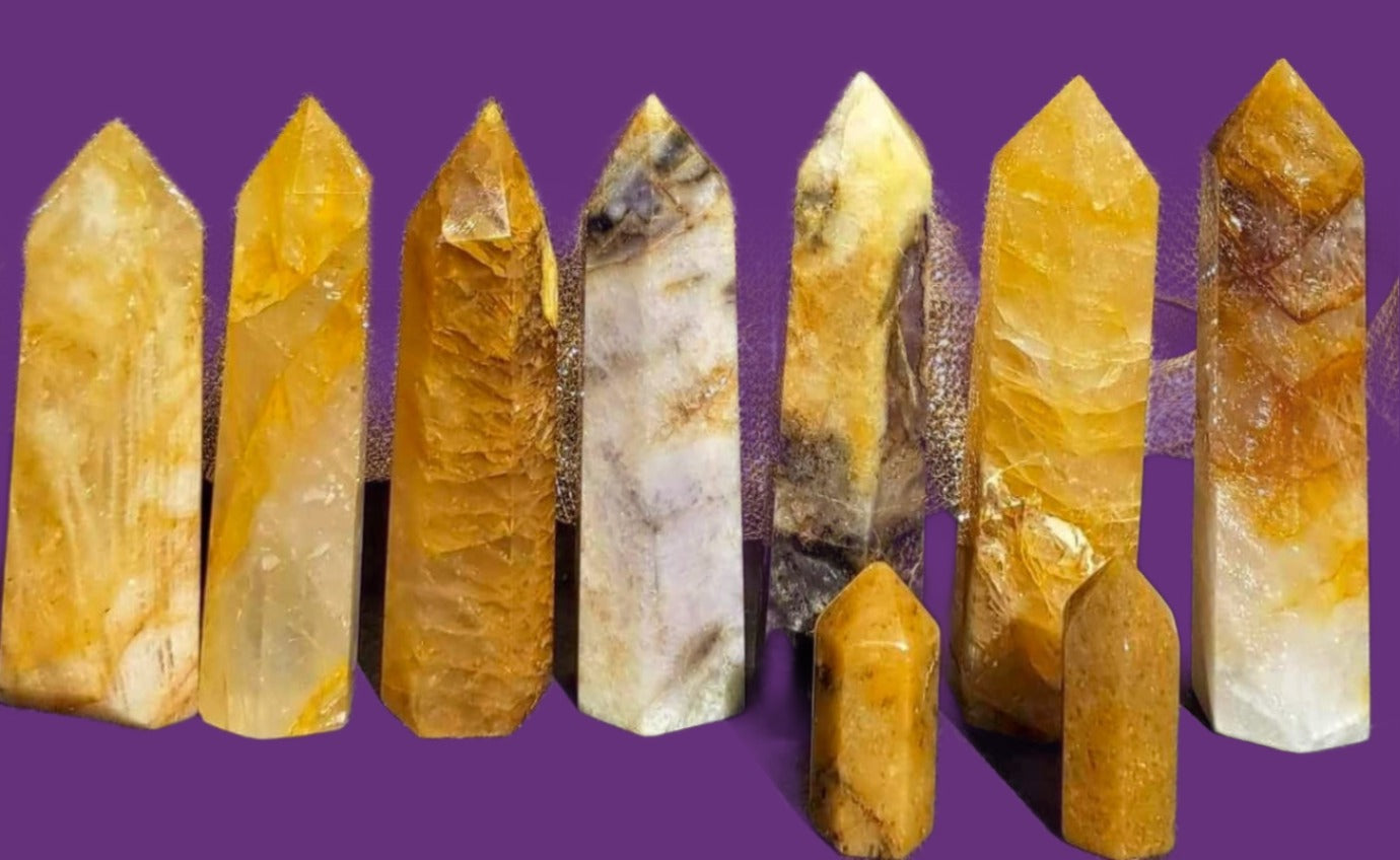 Golden Healer Quartz Tower