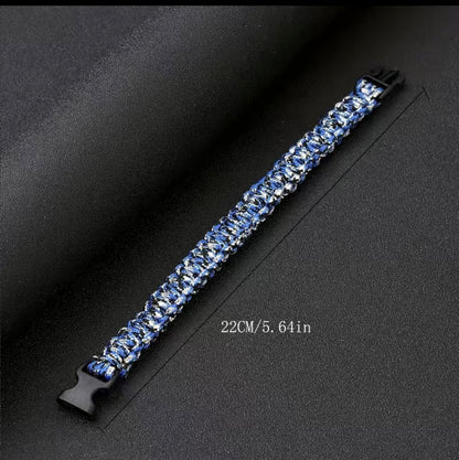 Blue Woven Bracelet