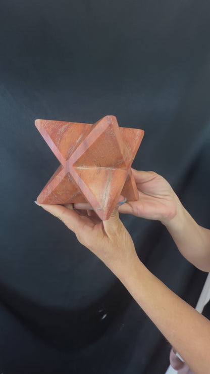 Red Jasper Merkabah Star