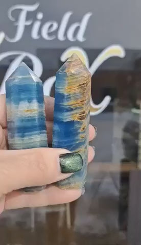 Banded Blue Onyx Towers