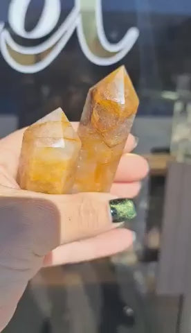 Golden Healer Quartz Tower