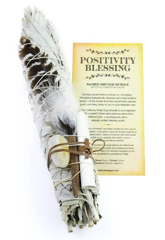 Blessing Smudge Bundle - Citrine - Positivity Blessing