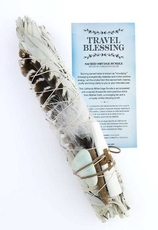 Blessing Smudge Bundle - Amazonite - Travel Blessing