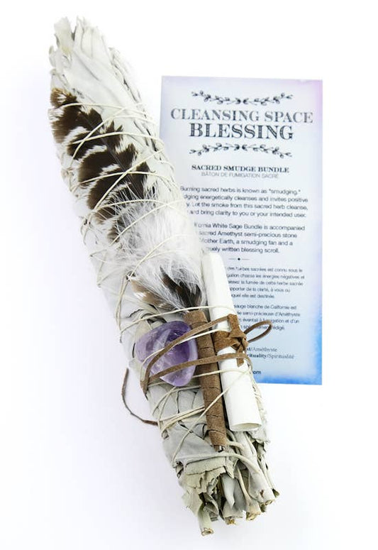 Blessing Smudge Bundle - Amethyst - Cleansing Space Blessing