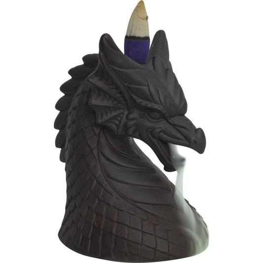 Ceramic Backflow Incense Burner - Smoke Breathing Dragon