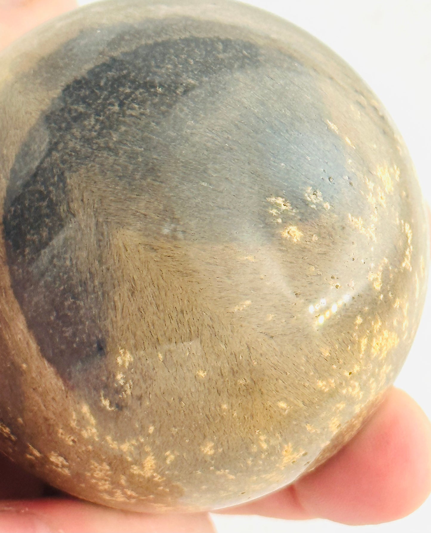 Rutile Agate Sphere