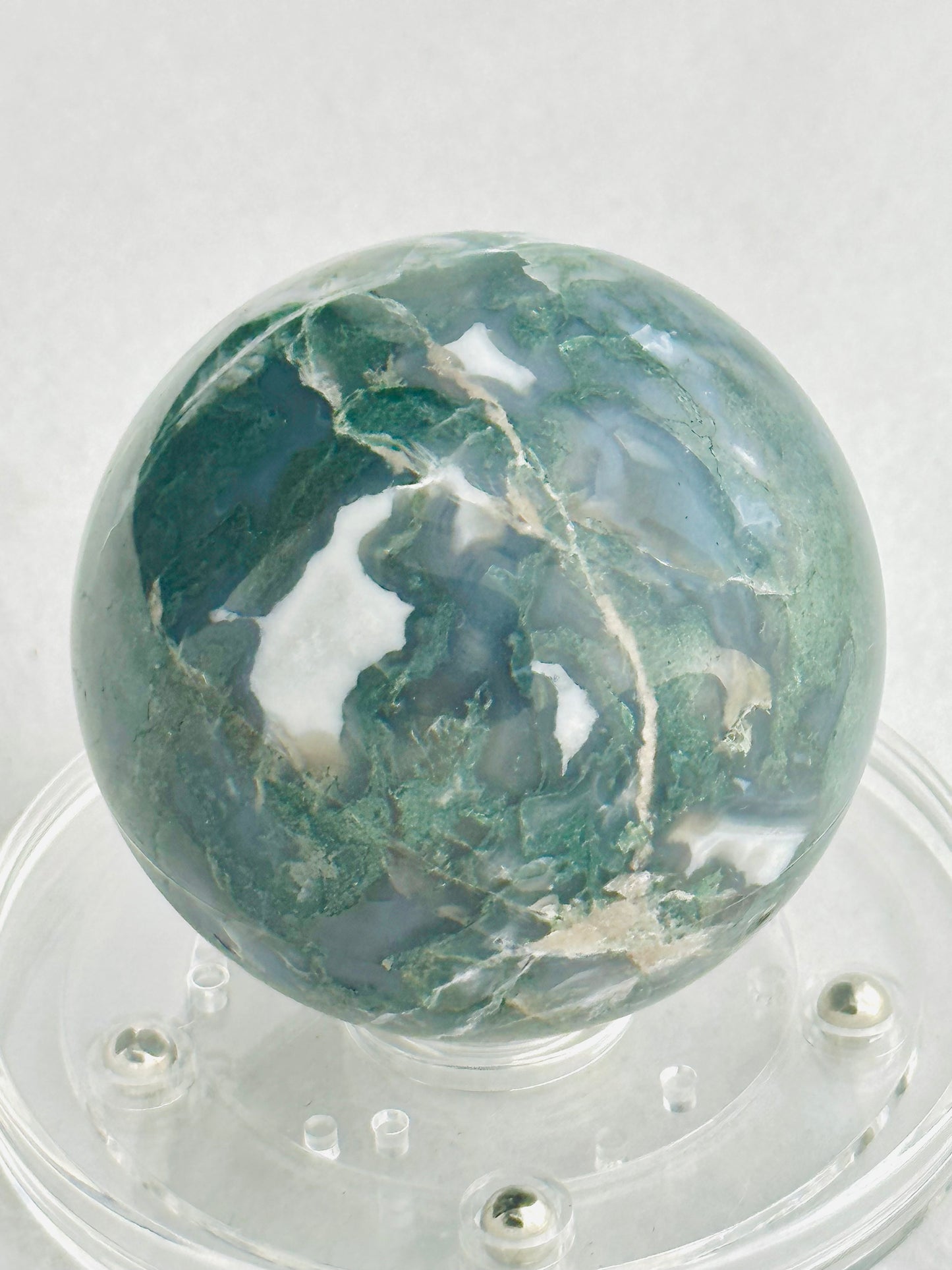 XL Green Moss Agate Sphere