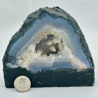 Agate Geode with Calcite