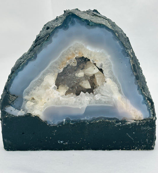 Agate Geode with Calcite