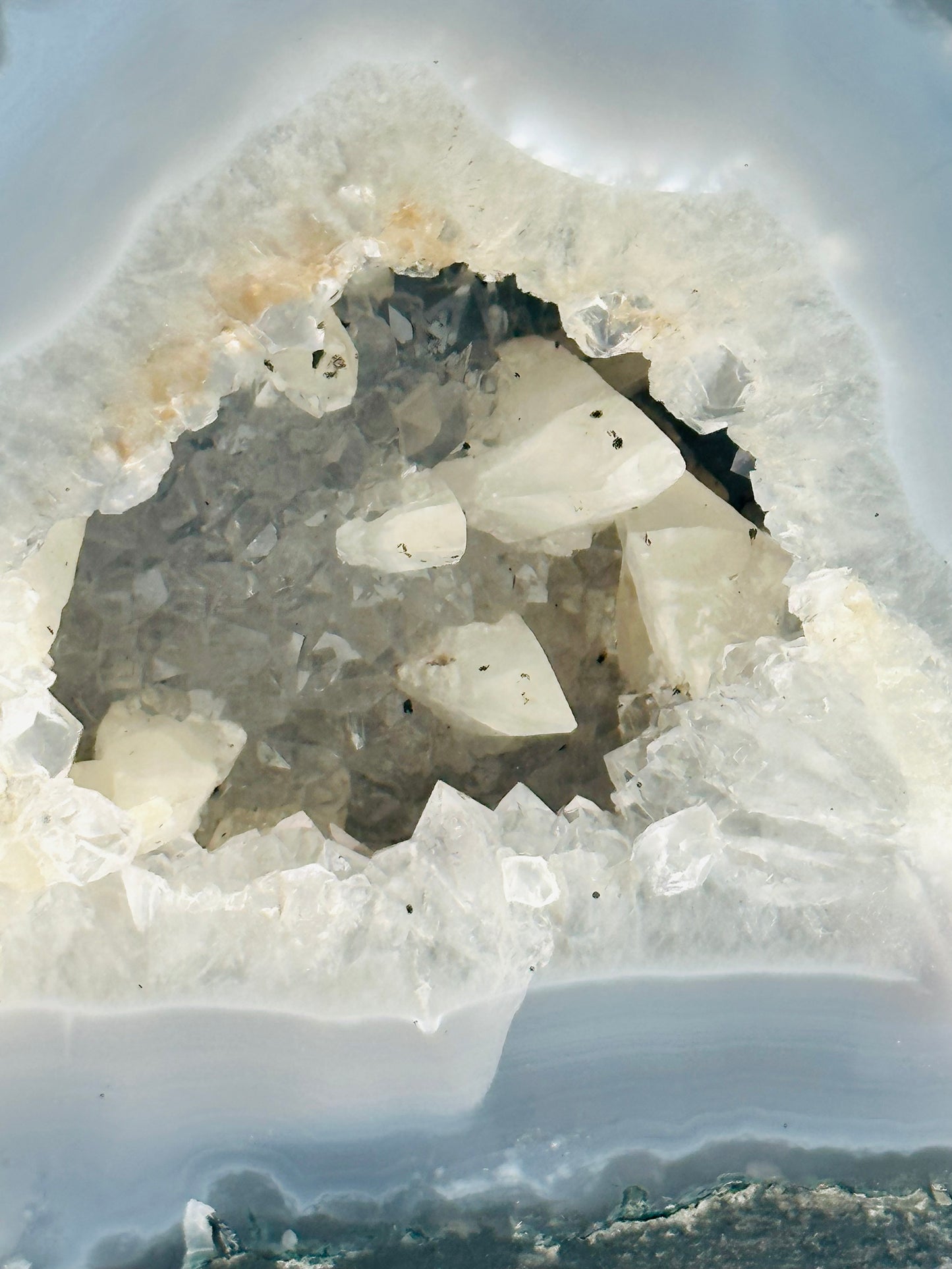 Agate Geode with Calcite